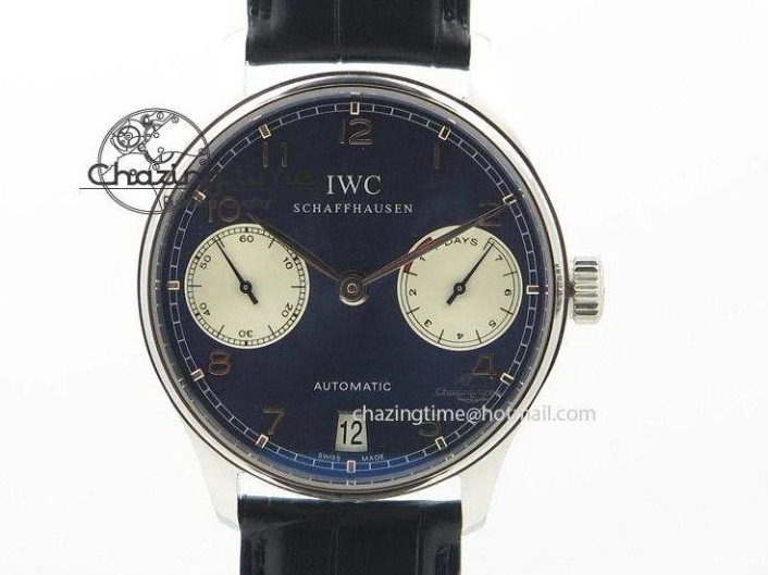 MIROTIME 0414 Portuguese IW371415 ZF 1:1 Best Edition RG Black dial On Brown Leather Strap A Modern 7286